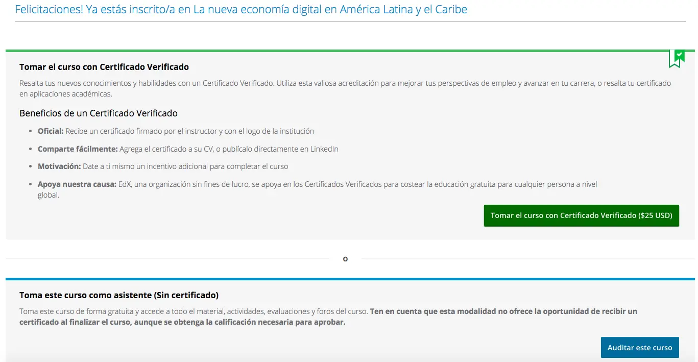 acceso auditoria edx - Cómo acceder a edX