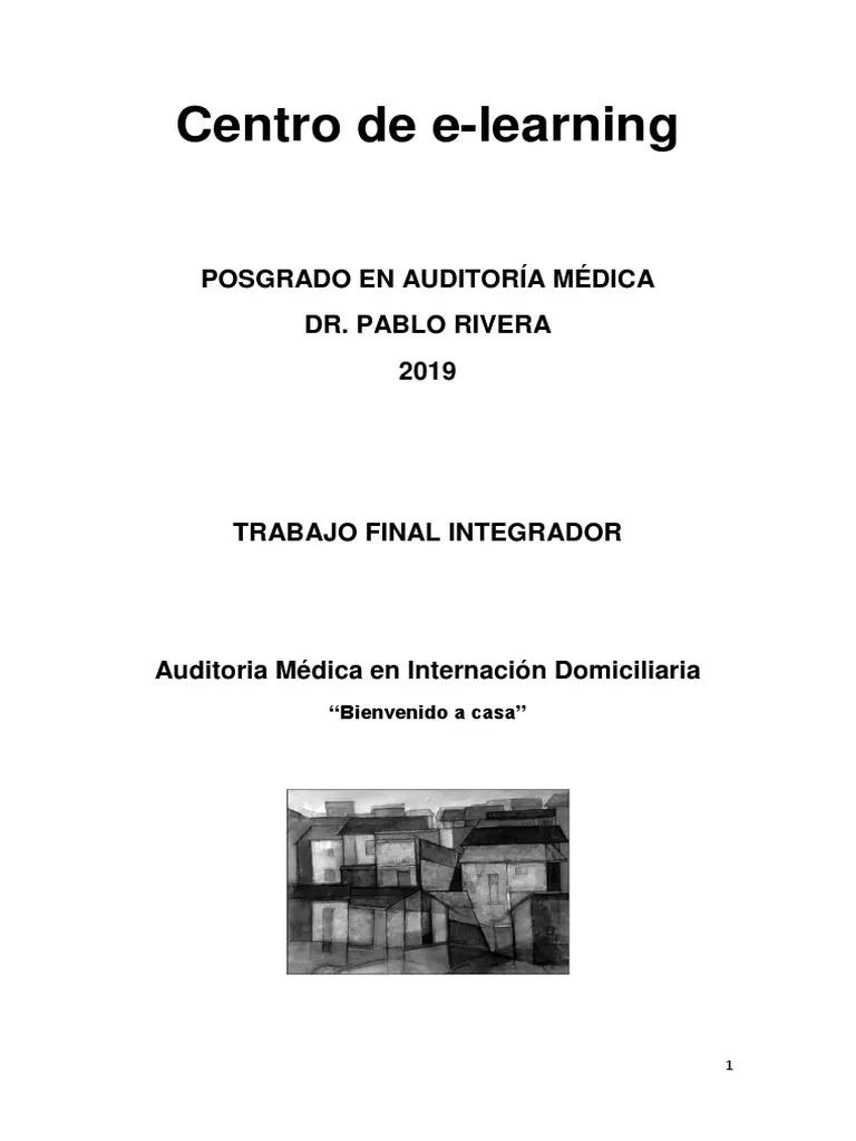 auditoria interncion domiciliaria - Cómo define la OMS a la internacion domiciliaria