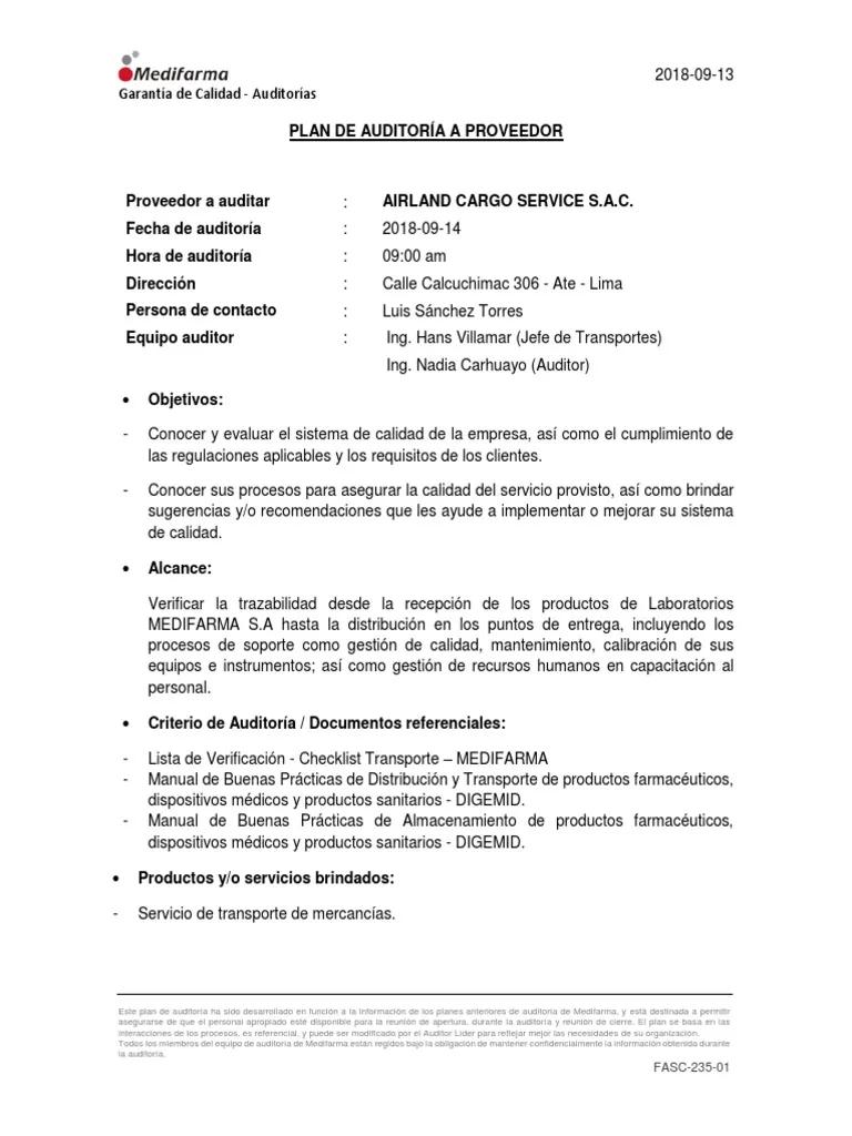 auditoria de transporte - Cómo evaluar el servicio de transporte