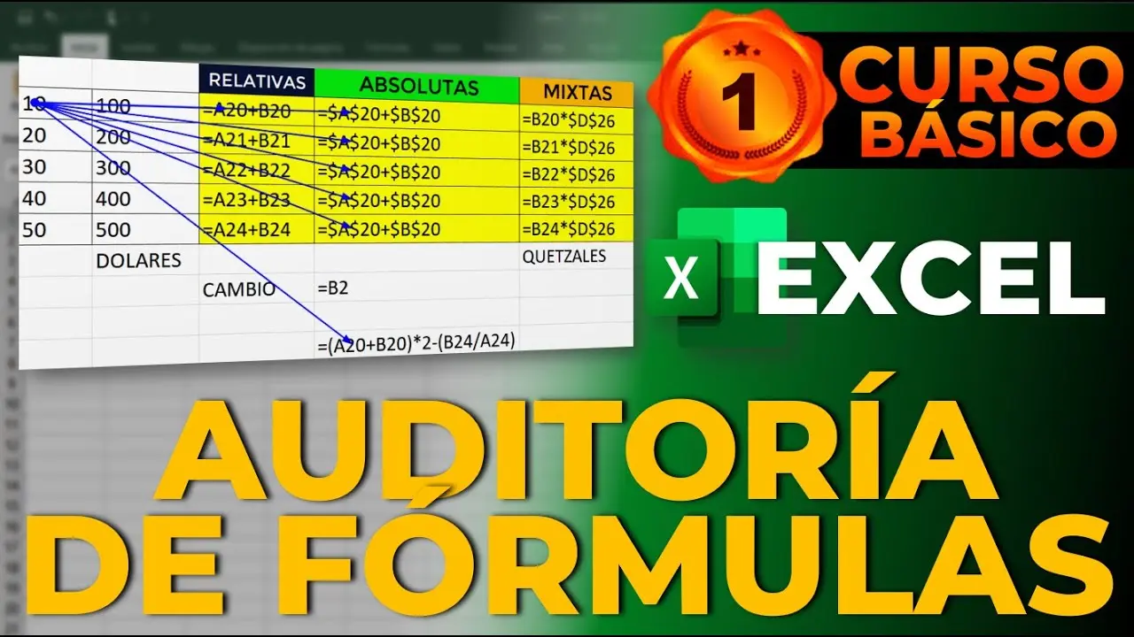 auditoria de formulas en excel - Cómo hacer seguimiento a una fórmula en Excel