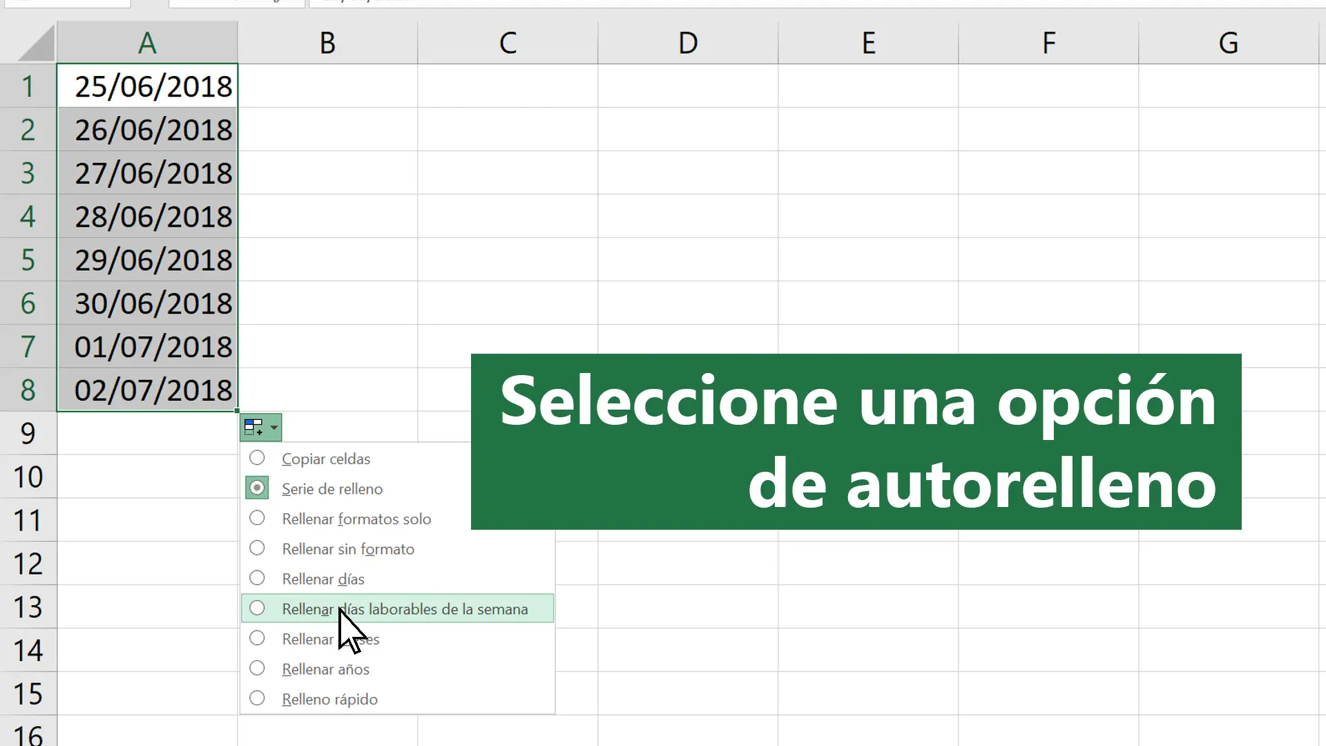 se puede agregar fecha de auditoria por linea en excel - Cómo insertar un control de fecha en Excel
