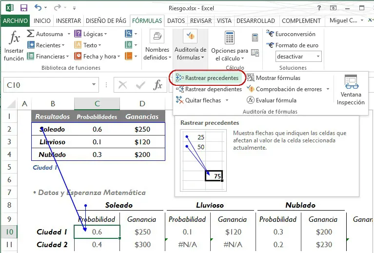 auditoria de datos excel rastrear precedentes - Cómo saber dónde están los vinculos en Excel