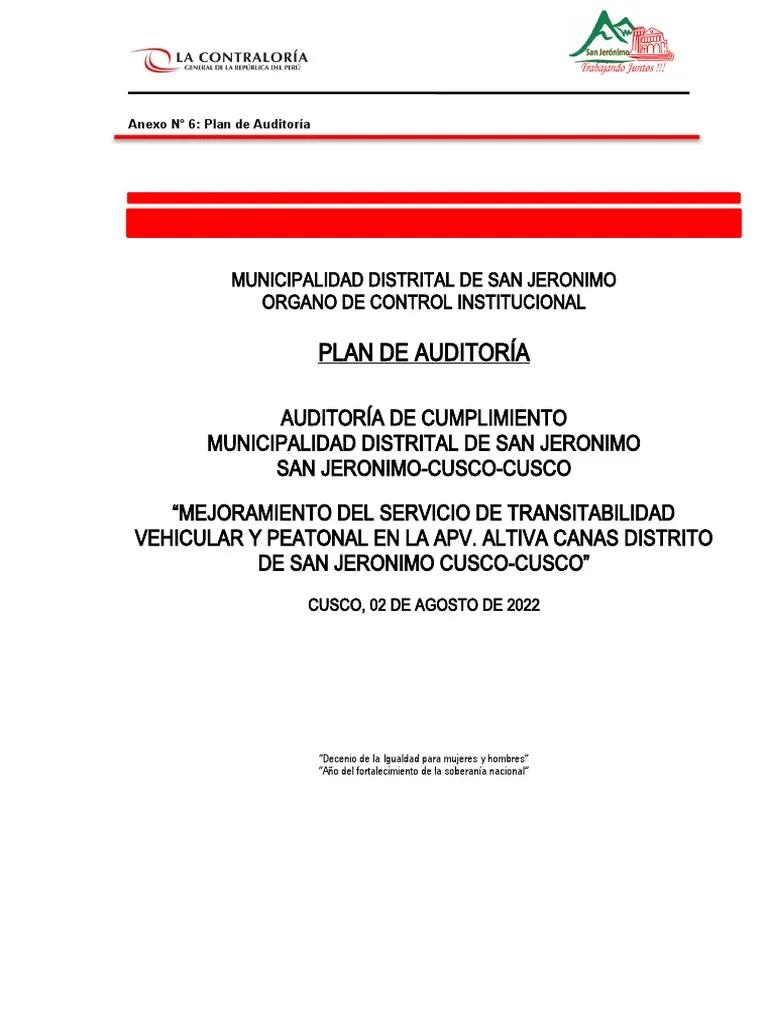 plan de auditoria de cumplimiento ejemplo - Cómo se realiza el proceso de planificación de la auditoría de cumplimiento