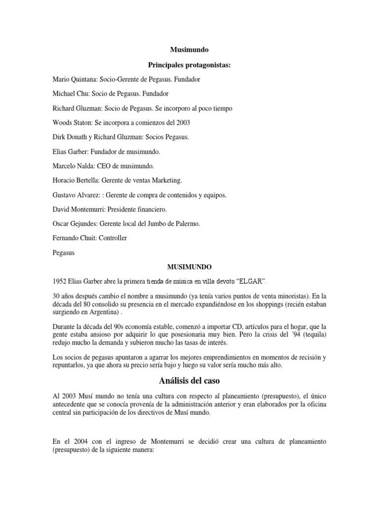 estados financieros e informe de auditoria empresa musimundo argentina - Cómo se revisan los estados financieros de una empresa