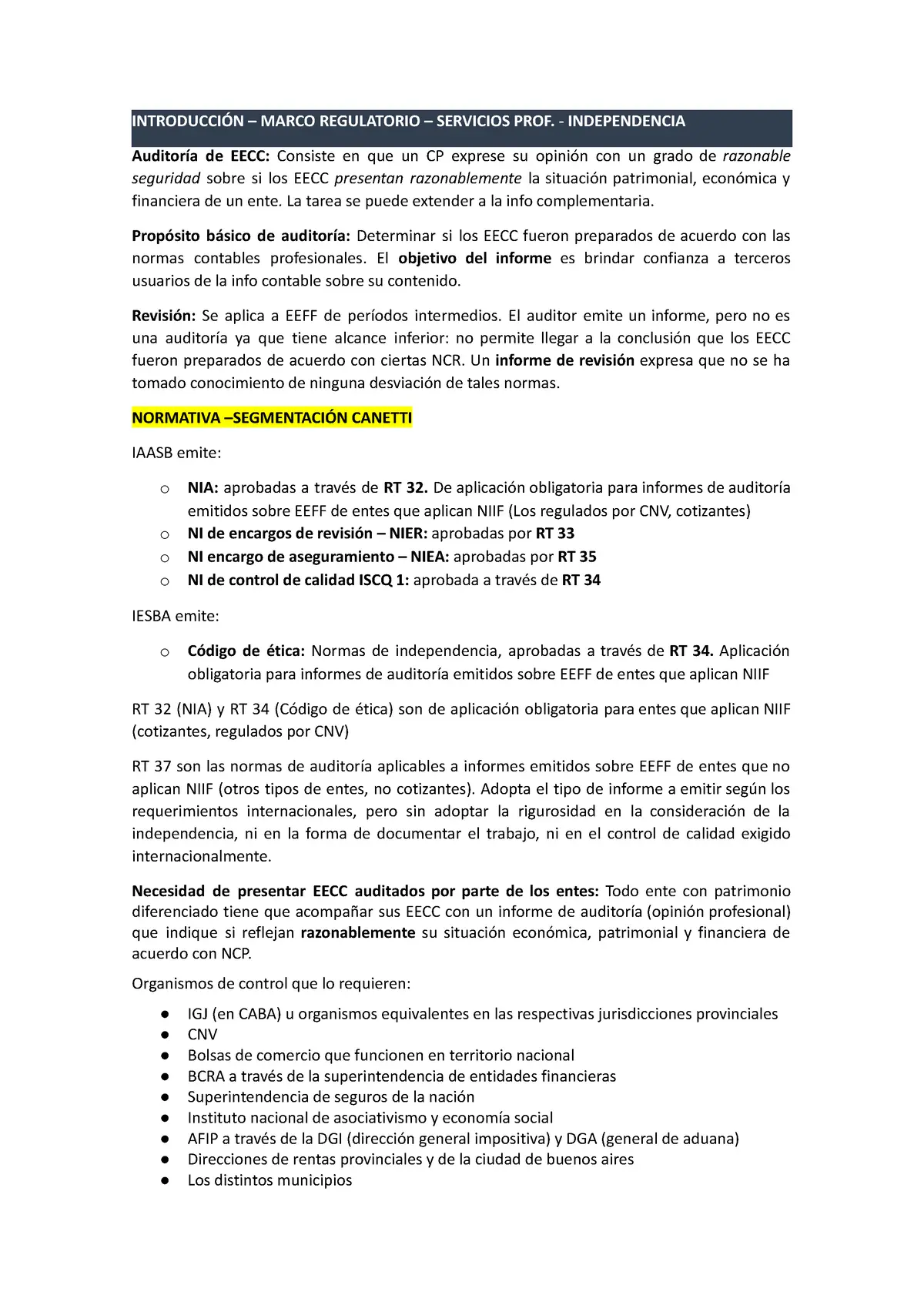 auditor externo regulatorio cnv - Cuál es el aporte del auditor externo a la sociedad