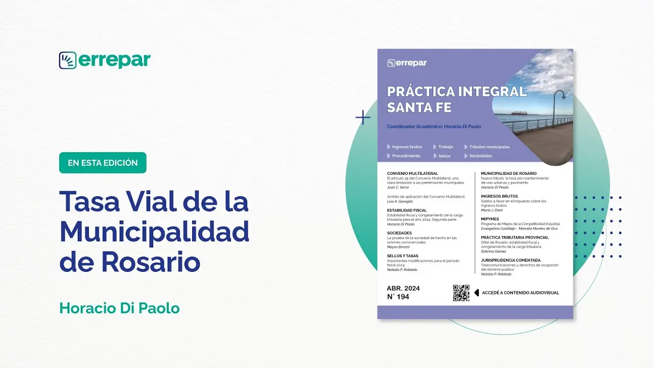 municipalidad de rosario tasa de fiscalizacion - Cuál es el código de gestion personal TGI