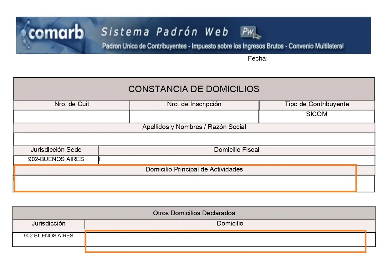 regimen de fiscalizacion en el convenio multilateral - Cuál es el domicilio fiscal en Convenio Multilateral