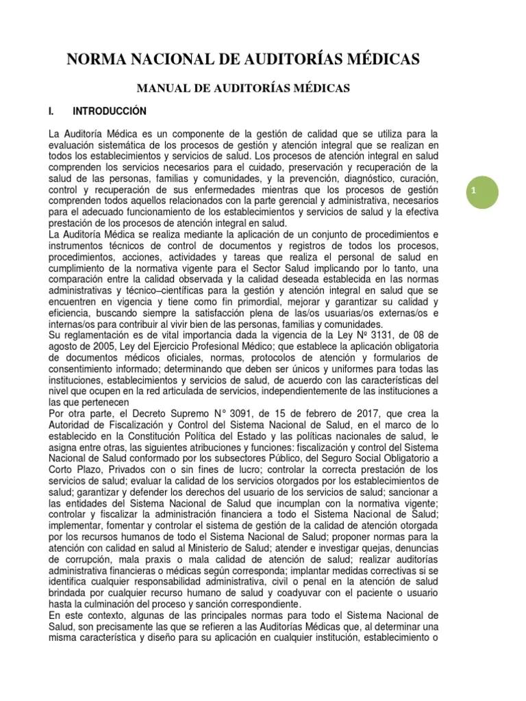legislacion en vigencia sobre auditoria hospitalaria argentina - Cuál es el marco legal en el ambito de la salud