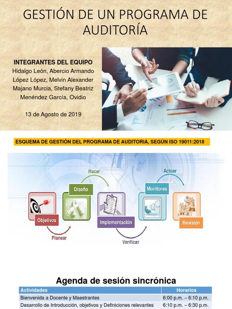 gestion de un programa de auditoria - Cuál es el proceso para administrar un programa de auditoría