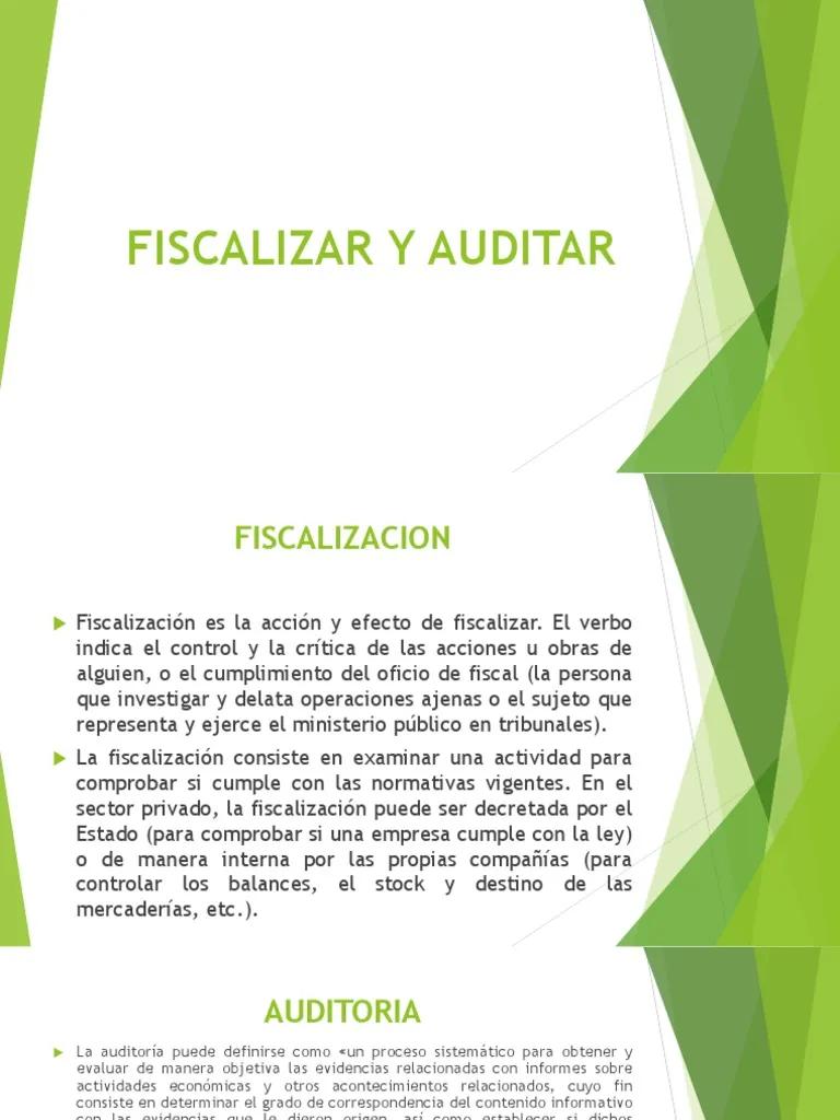 auditoria y fiscalizacion concepto - Cuál es la función de la auditoría
