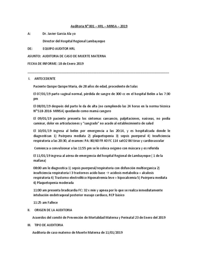 auditoria de caso muerte materna - Cuáles son las 4 demoras de la mortalidad materna