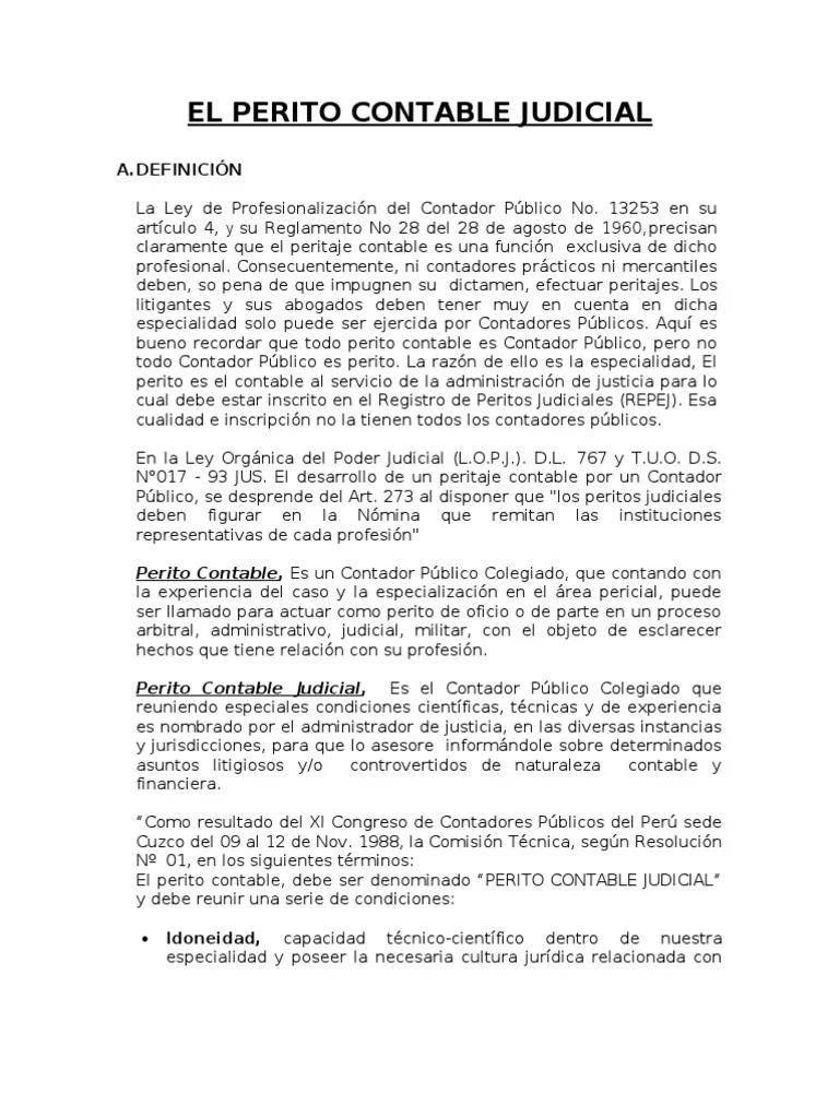 resolucion impide auditar peritos - Cuando no es admisible una prueba pericial