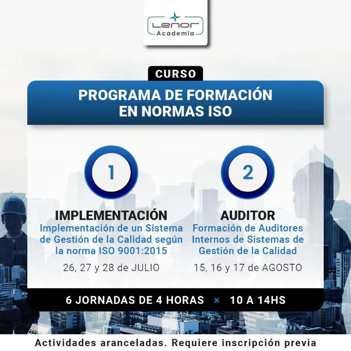 curso auditor normas iso argentina - Cuánto cuesta certificar ISO 9001 en Argentina