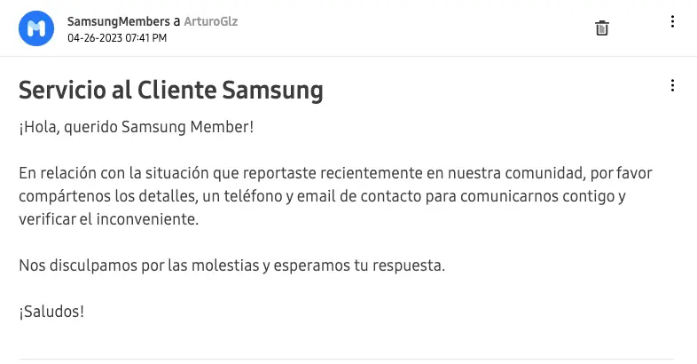 auditoria por reembolsos samsung - Cuánto tarda Samsung en devolver el dinero