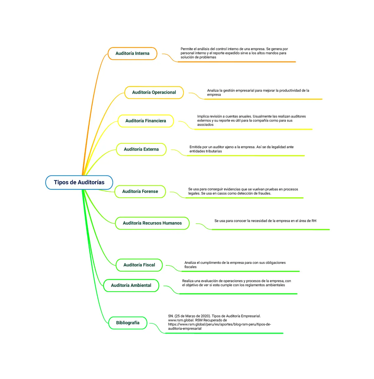 mapa conceptual de tipos de auditoria - Cuántos tipos de mapa conceptual hay y cuáles son