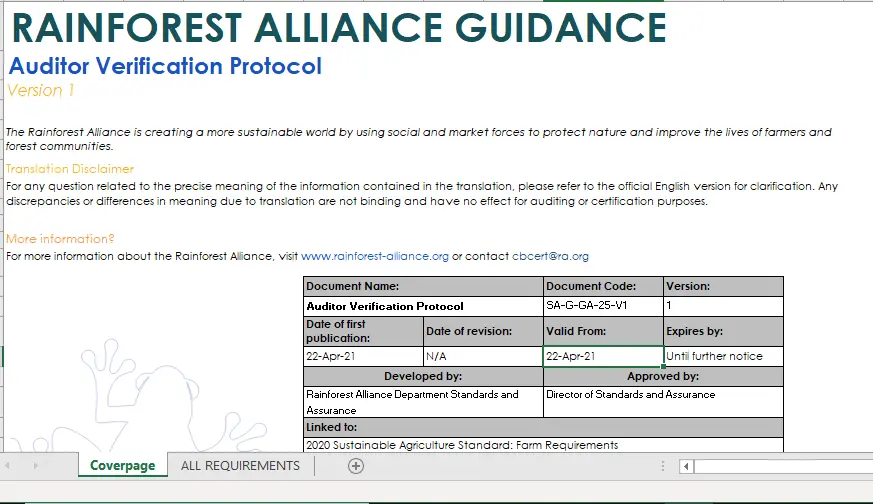 rainforest alliance auditor training - How do I become a Rainforest Alliance certified