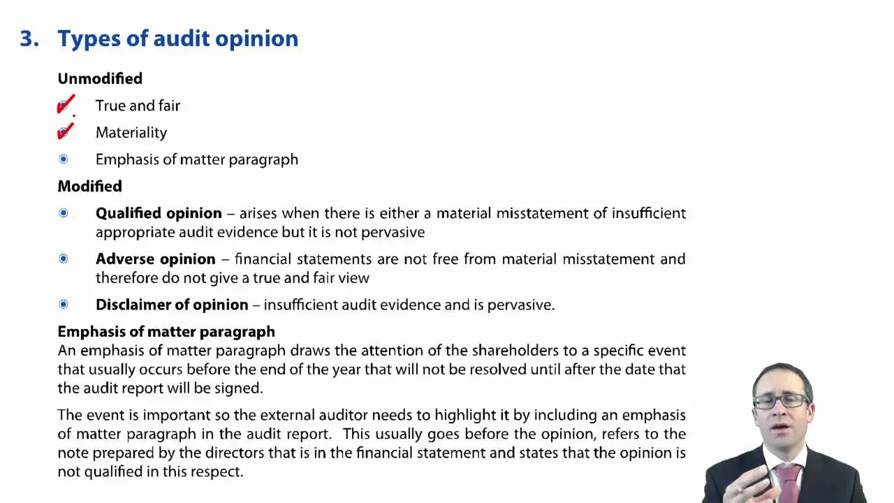 opinion of an external auditor - How do you evaluate an external auditor