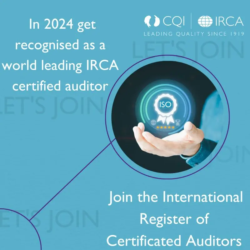 international register certification auditor - How to get CQI certification