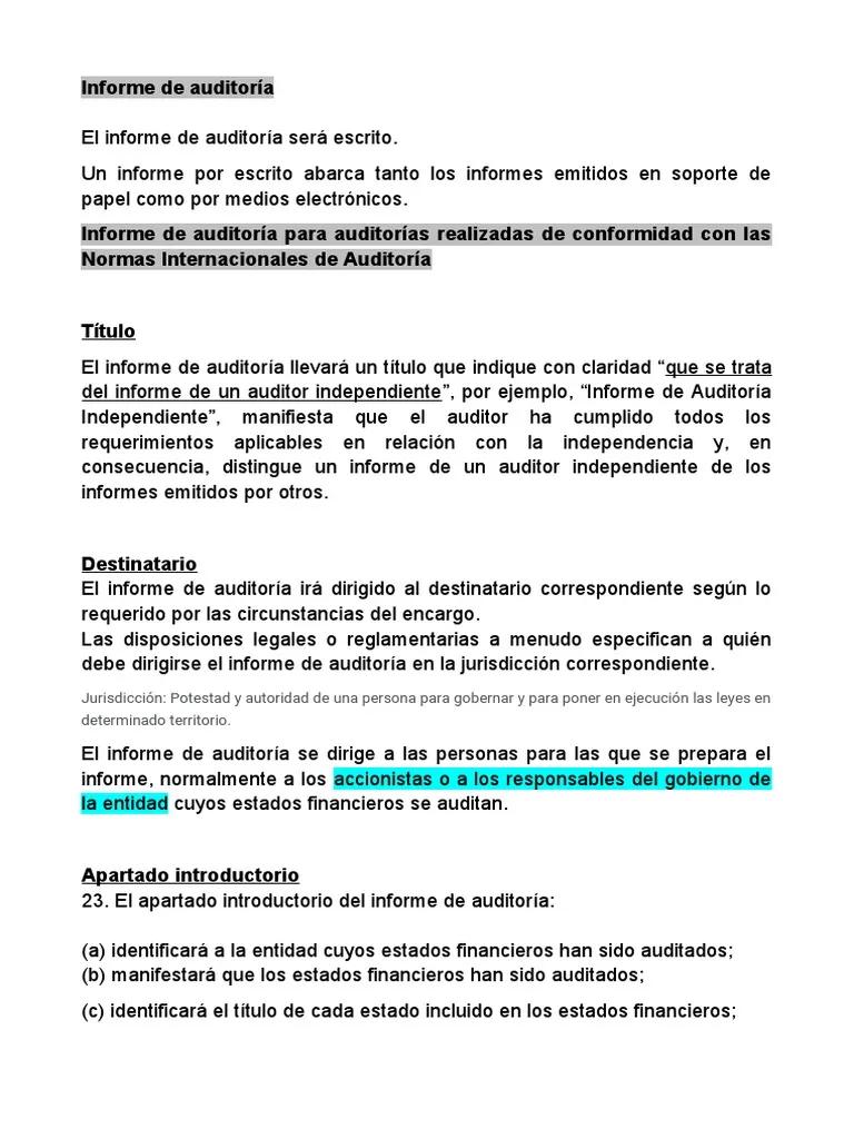 a quien va dirigido el informe del auditor - Por qué emitimos informes de auditoría