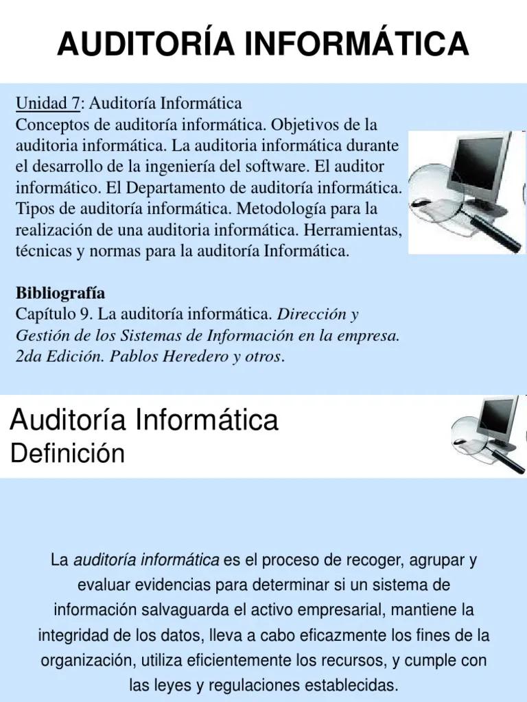 definicion de auditoria informatica - Qué es auditoría interna en informática
