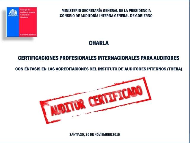 certificaciones del auditor - Qué es certificado auditoría