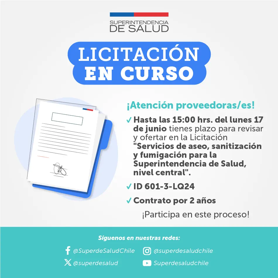 minsal licitacion para auditar programas de salud - Qué es contratacion de adquisiciones