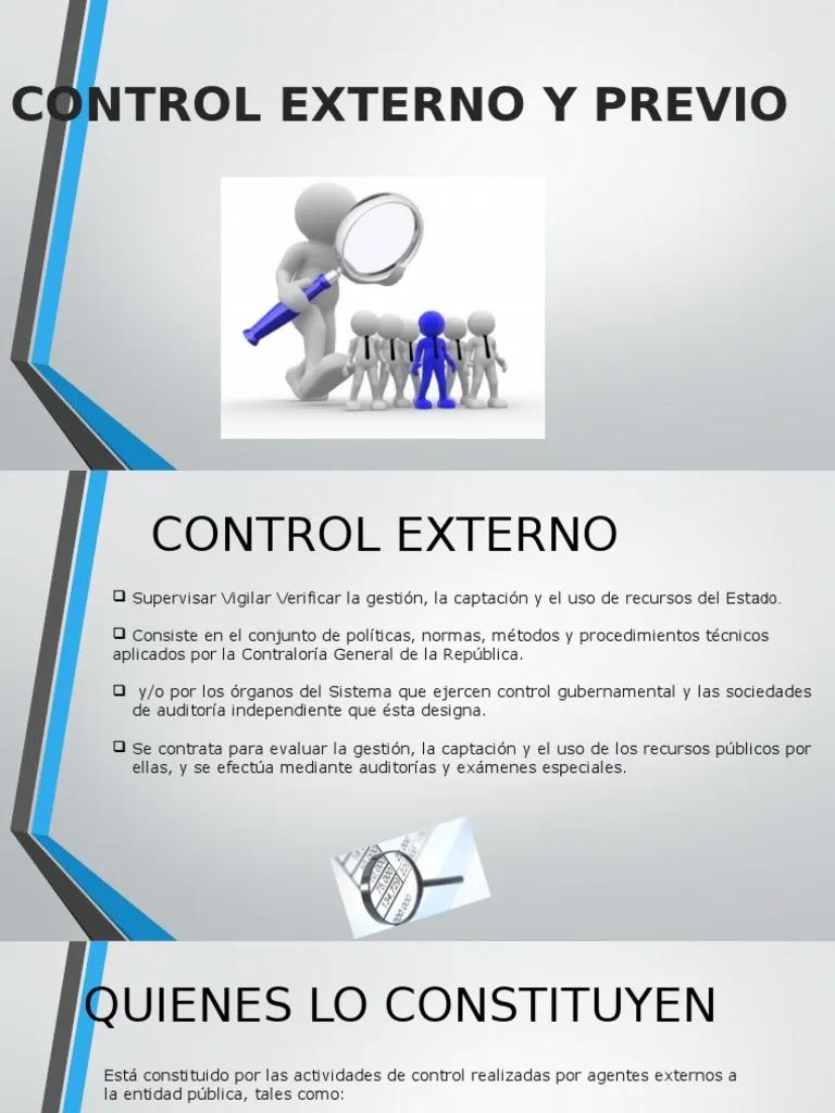 control externo auditoria - Qué es control externo auditoría