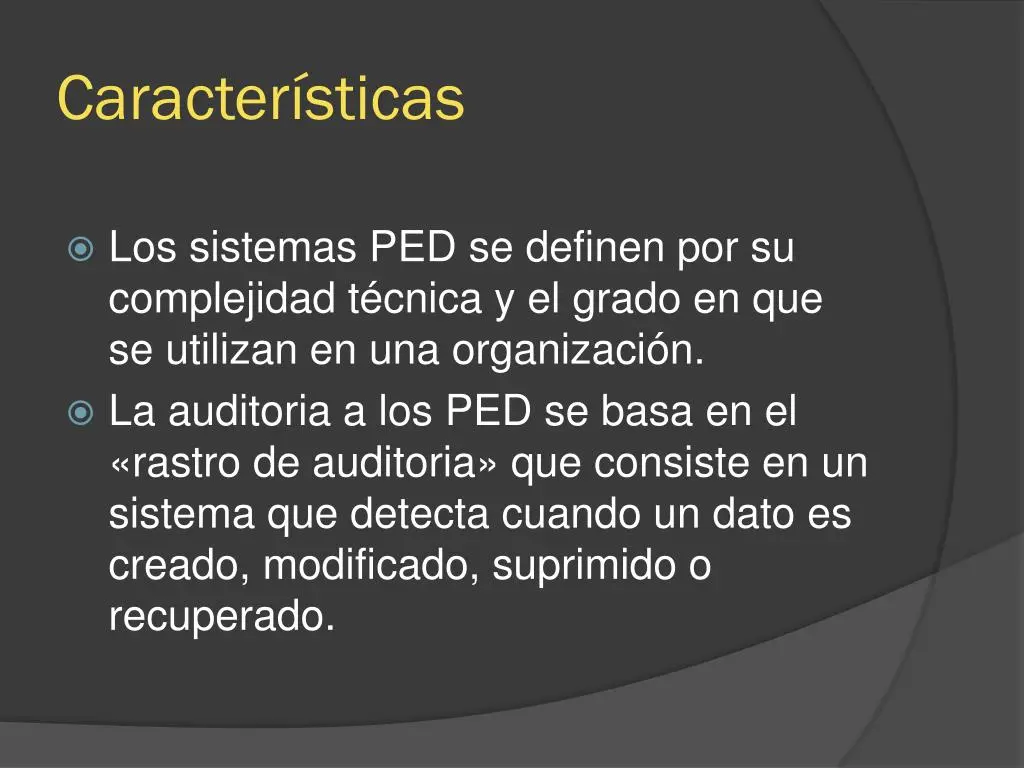 ped auditoria - Qué es el ambiente PED