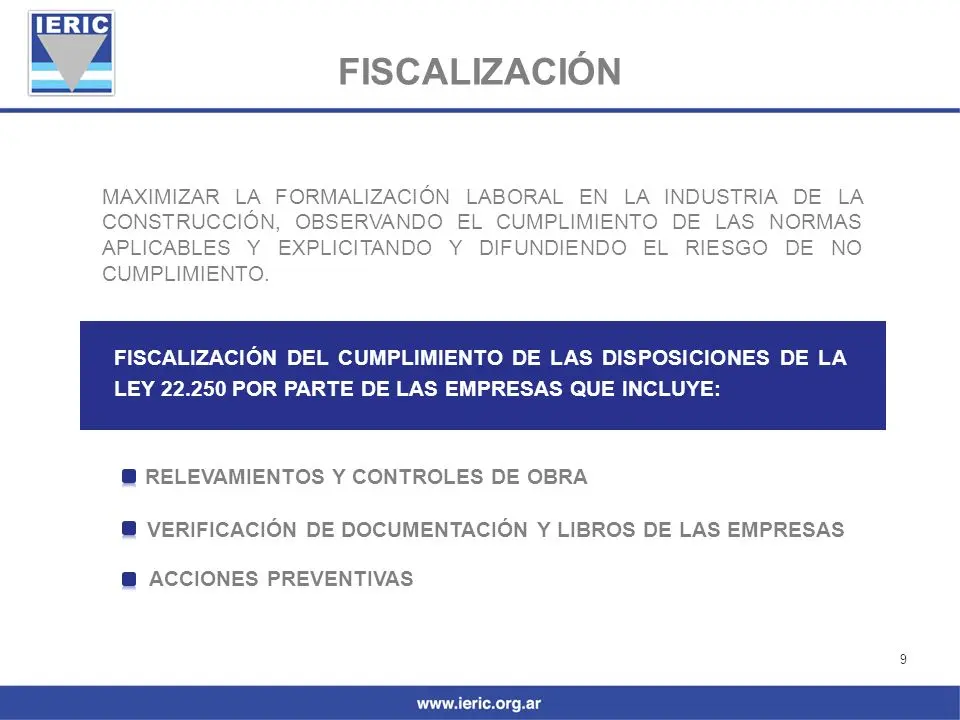 ieric fiscalizacion - Qué es el certificado IERIC