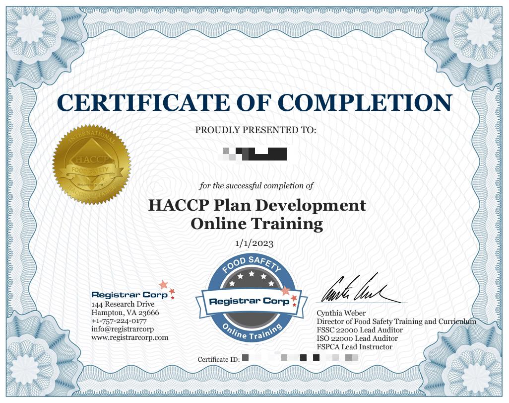 entrenamiento auditor haccp argentina - Qué es el curso de HACCP