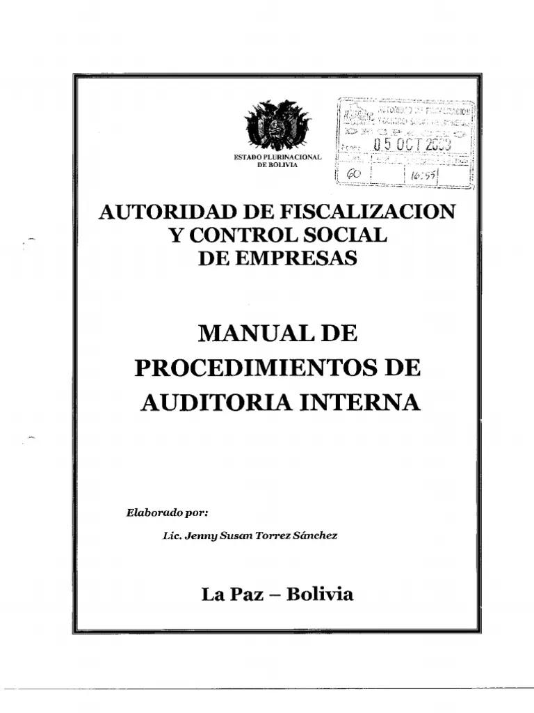 manual de auditoria control y fiscalizacion - Qué es el manual de procedimientos de auditoría