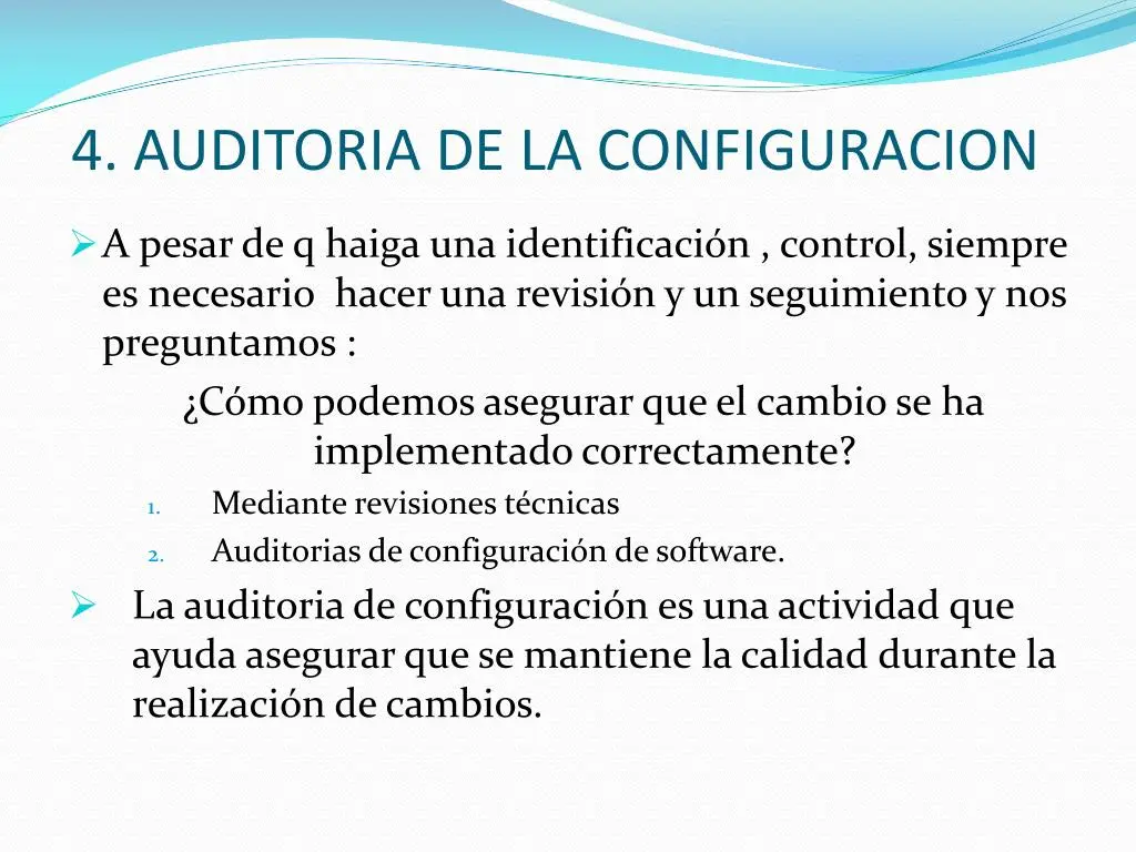 auditoria de la configuracion del software - Qué es el sistema de gestión de la configuración