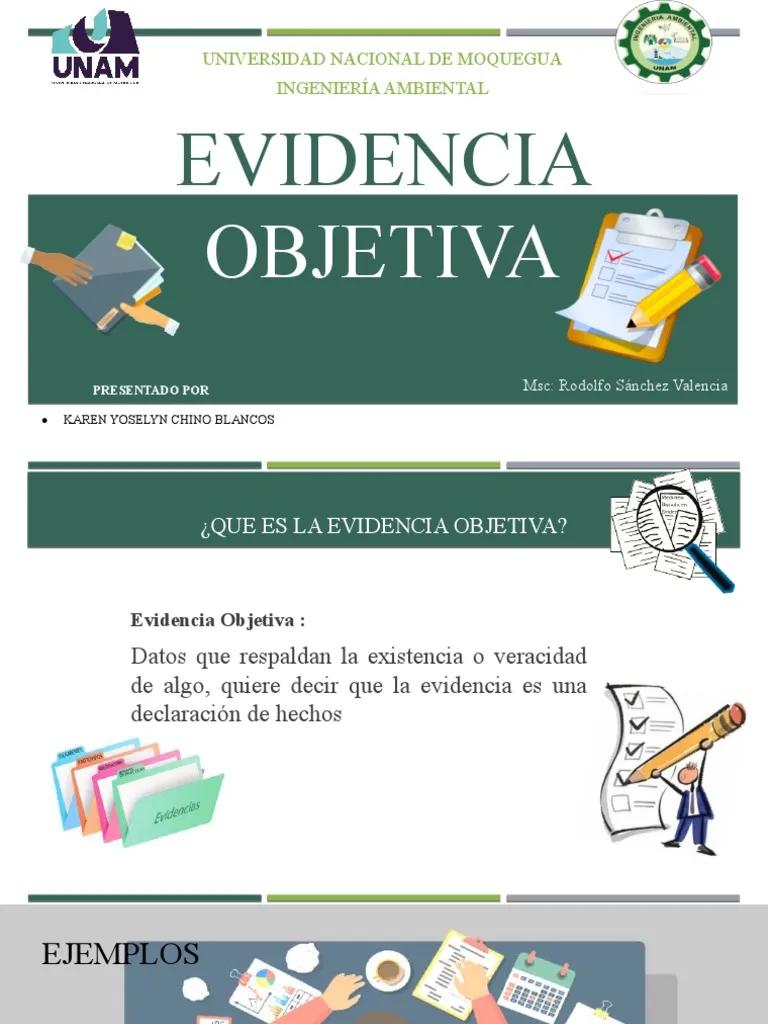definicion evidencia objetiva auditoria - Qué es evidencia objetiva en contabilidad