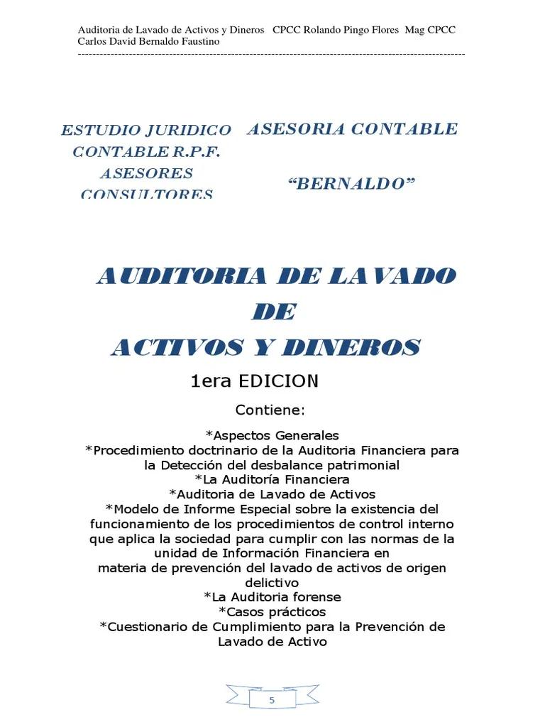 conclusiones sobre el lavado de dinero de un auditor - Qué es la conclusión de una auditoría