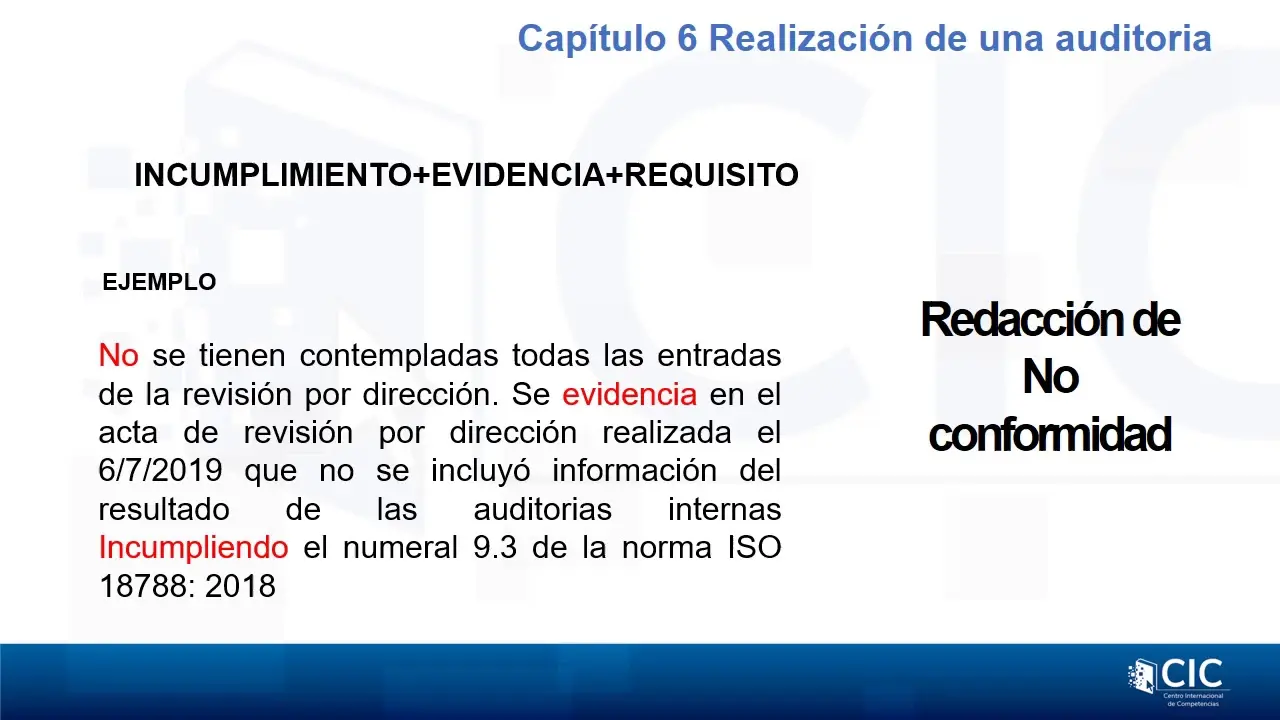 conformidades y no conformidades de la auditoria - Qué es la conformidad en una auditoría