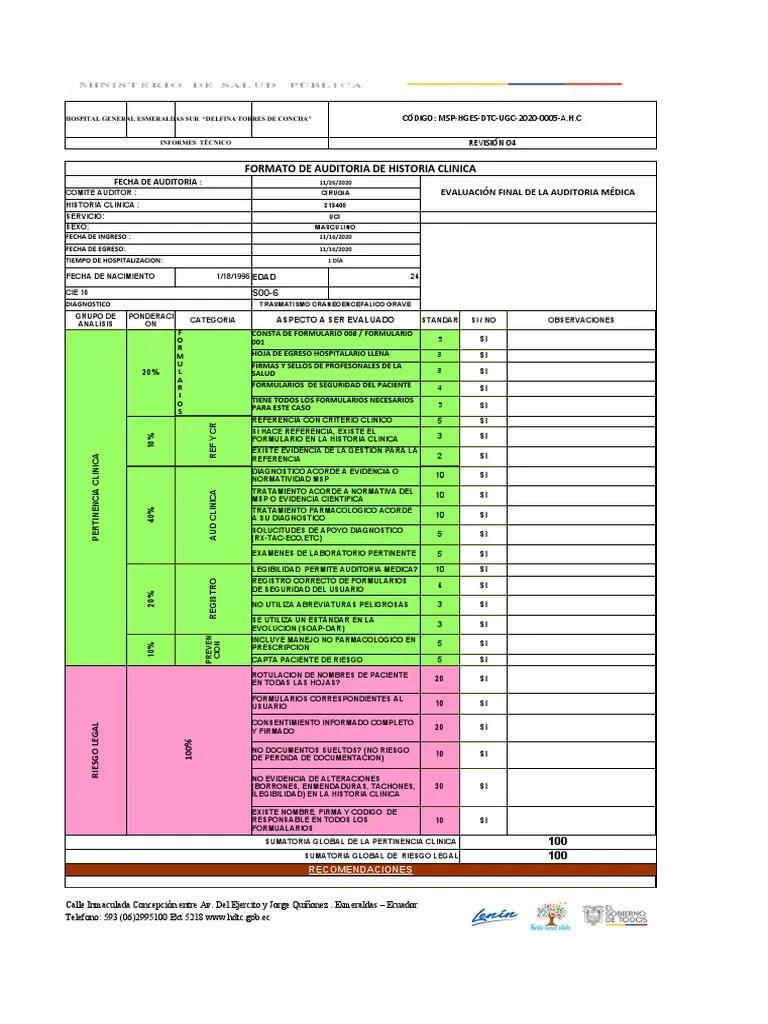 auditoria historia clinica informatizadaa - Qué es la historia clínica informatizada