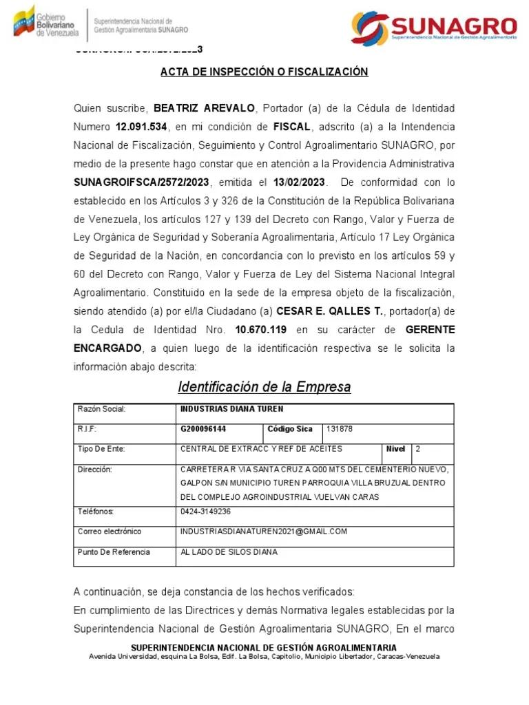 fiscalizacion vegetal acta de trabajo compra formulario - Qué es la Ley de Sanidad Vegetal