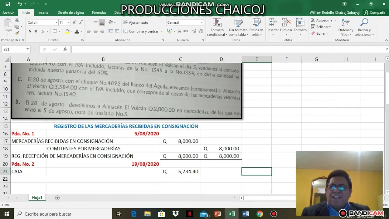 mercaderia recibida en consignacion auditoria rt - Qué es la mercadería recibida en consignación