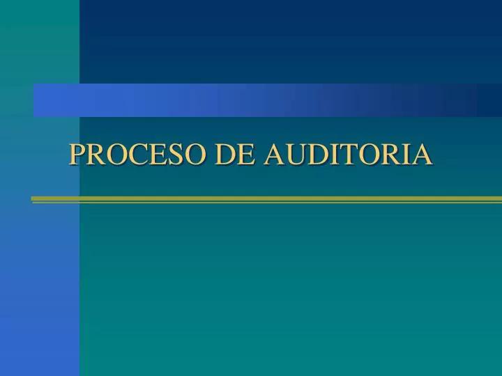 auditoria de procesos ppt ar - Qué es PPT en auditoría