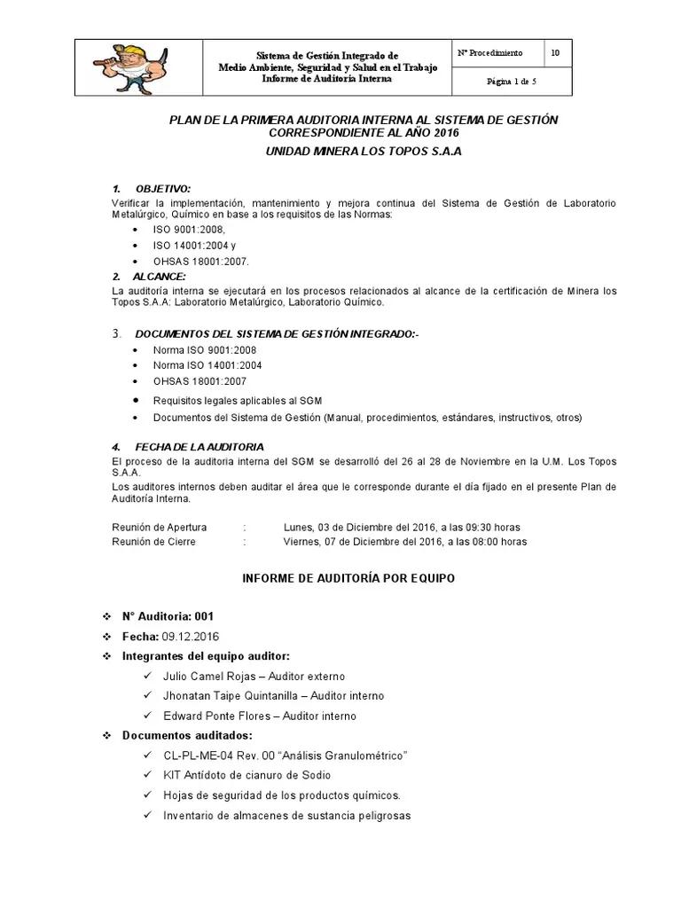 informe de auditoria en un laboratorio clinico - Qué es un informe de laboratorio clínico