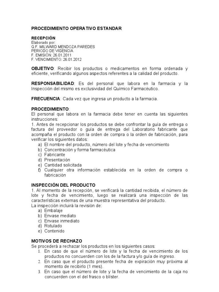 auditoria de procesos operativos en farmacia hospitalaria - Qué es un manual de procesos y procedimientos en farmacia