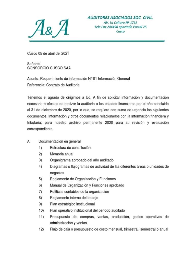 requerimiento de auditor - Qué es un requerimiento de auditoría