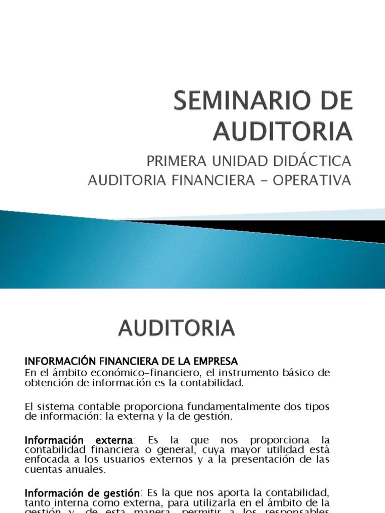 seminario de auditoria - Qué hace un analista auditor