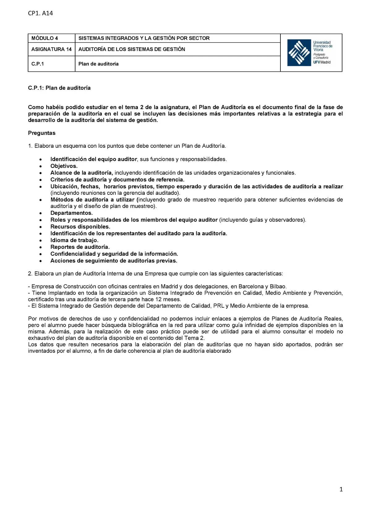 casos practicos reales de aplicacion de auditoria de sistemas - Qué pueden aportar los sistemas expertos a la auditoría