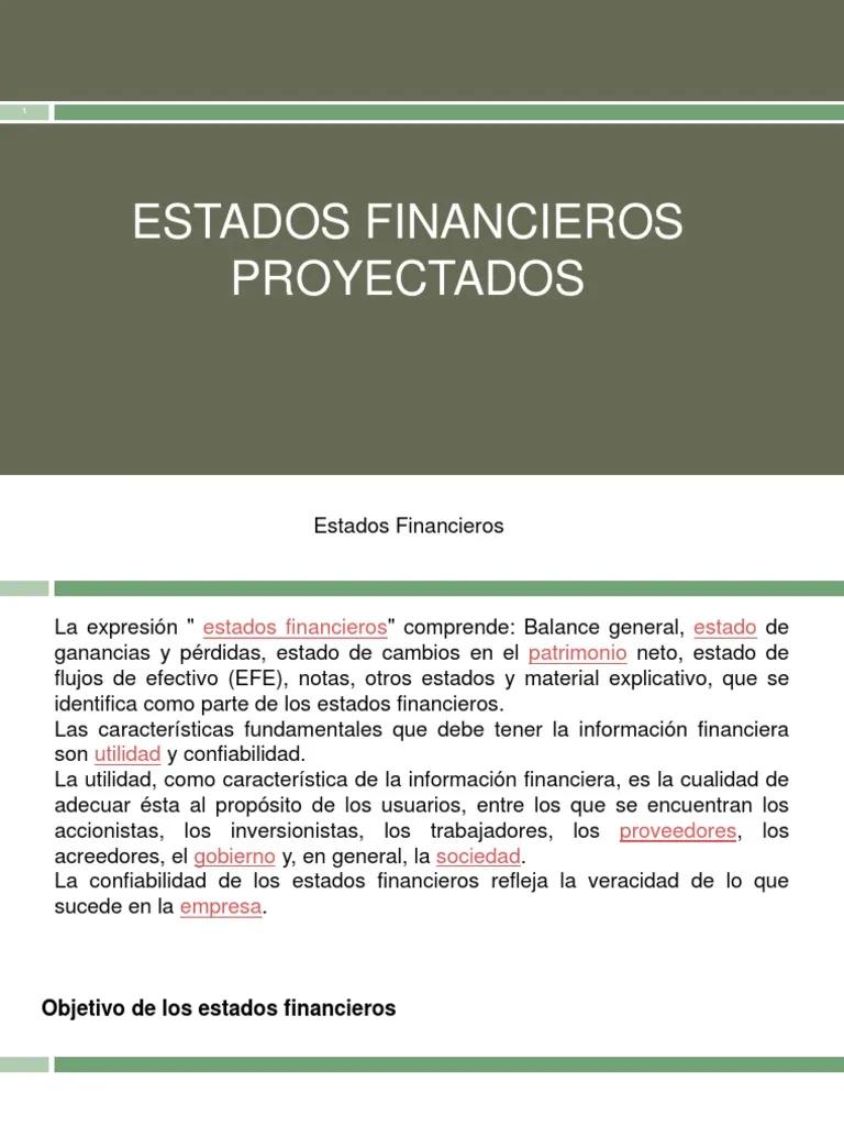 auditoria de estados contables proyectados - Qué se debe considerar para la elaboración de los estados financieros proyectados