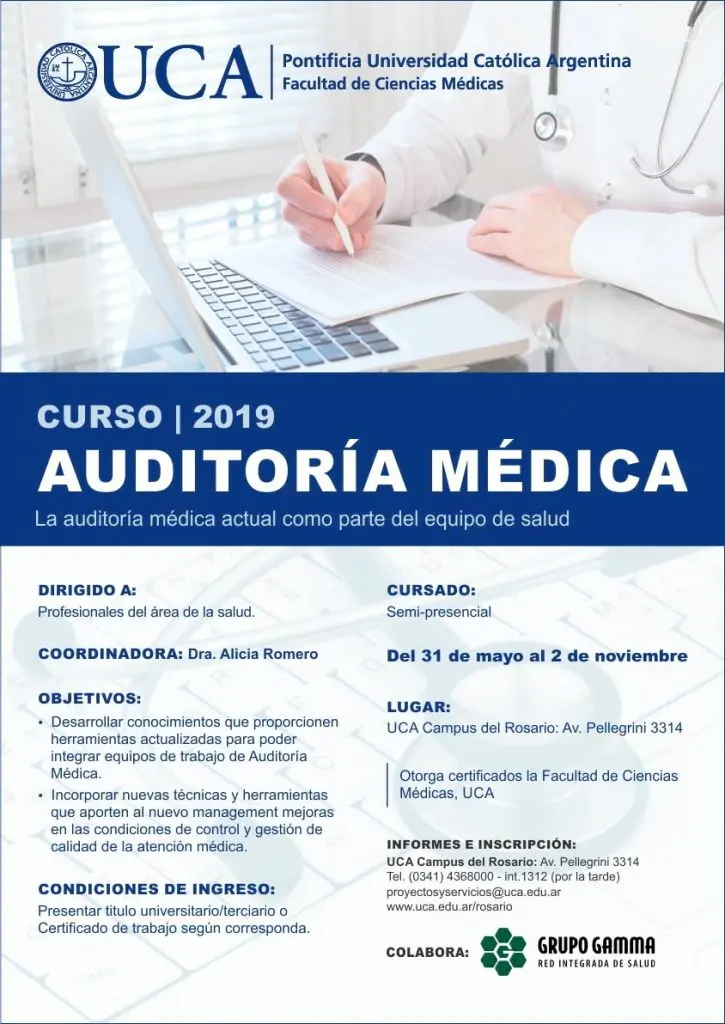 curso auditor medico - Qué se debe estudiar para ser auditor médico