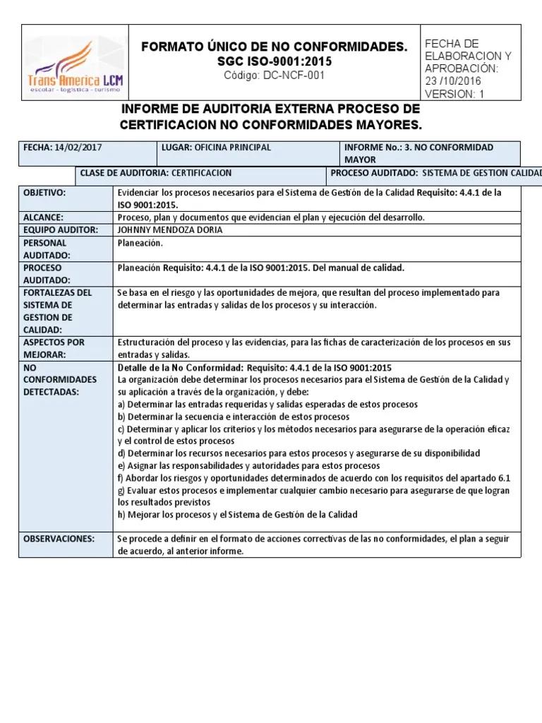 tipos de informes de auditoria externa - Que se incluirá en el informe de auditoría externa