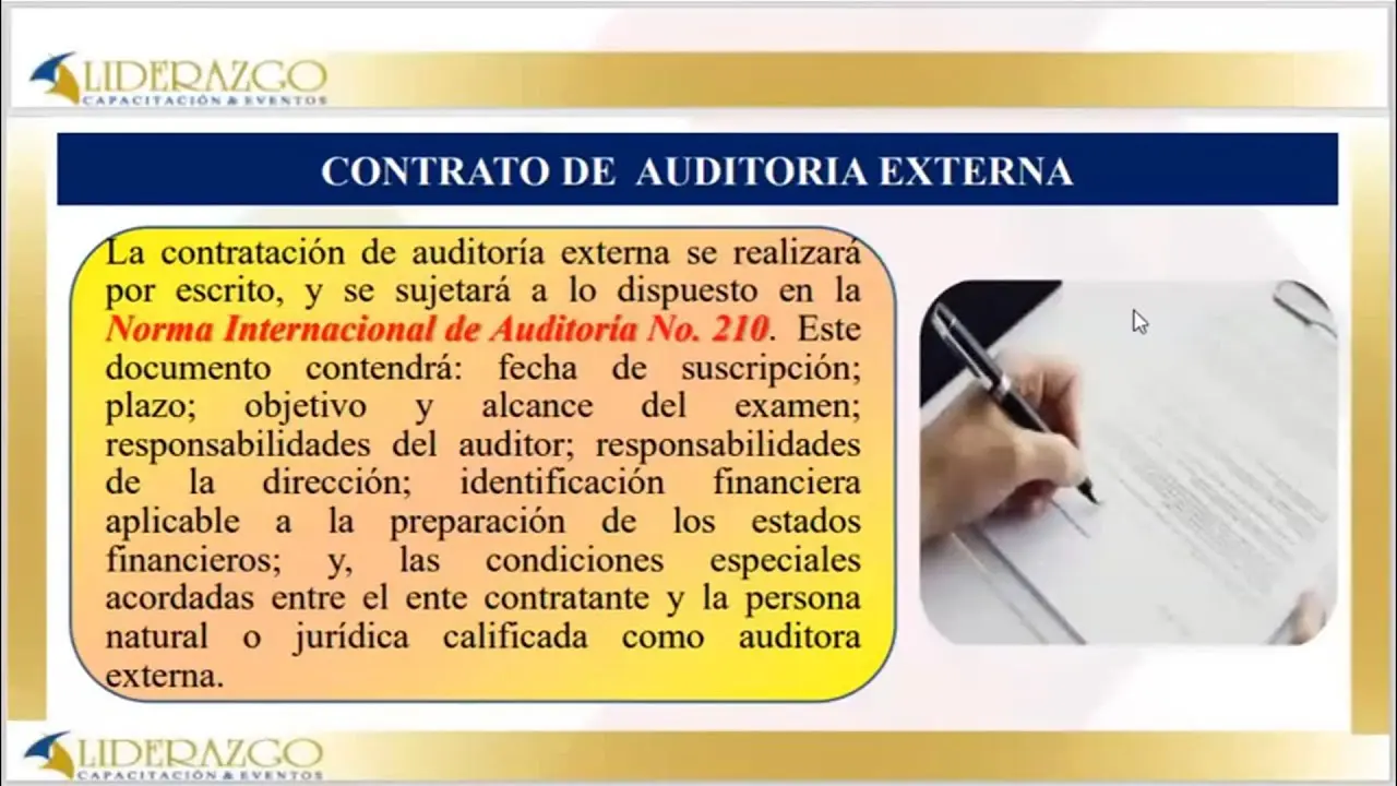 documentacion para la contratacion de la auditoria - Qué se requiere para la documentación de auditoría