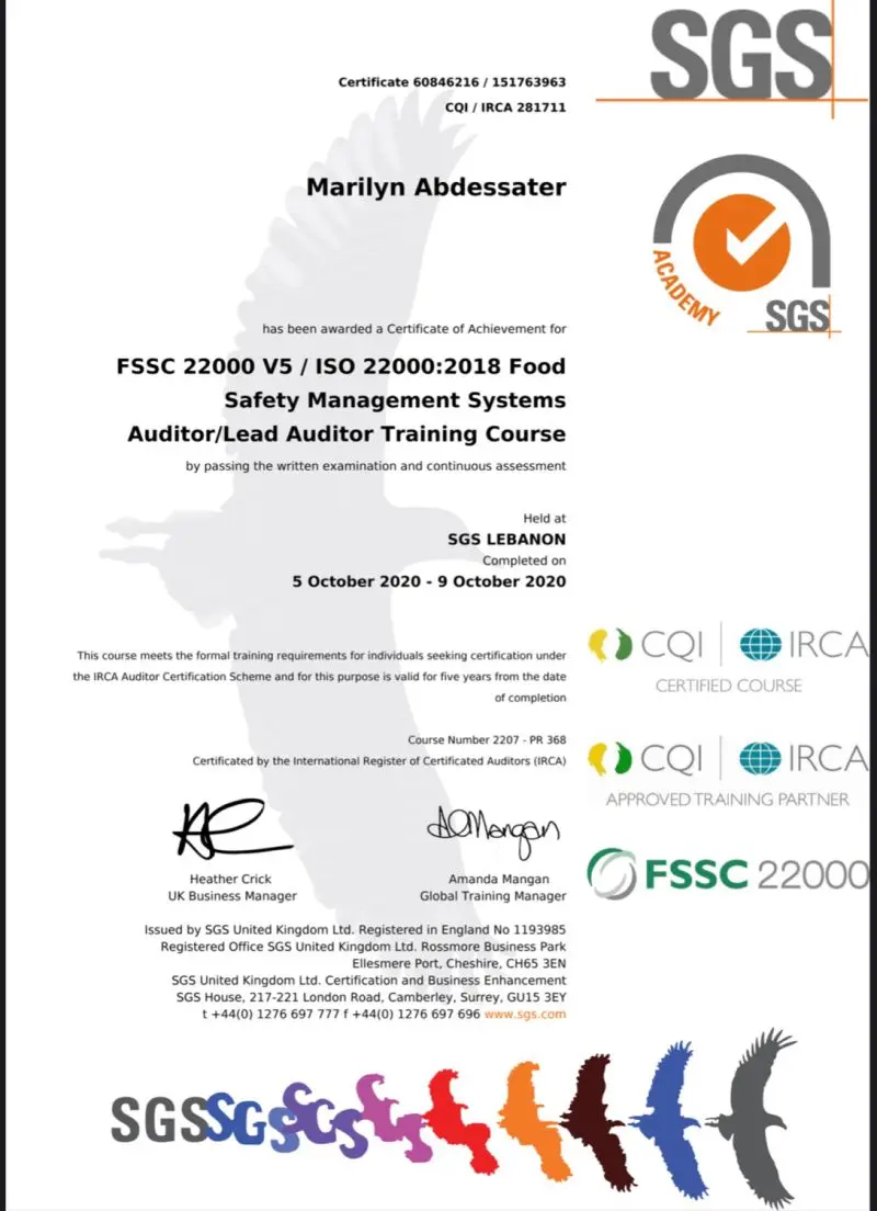 sgs irca auditor - Qué significa SGS ISO 9001