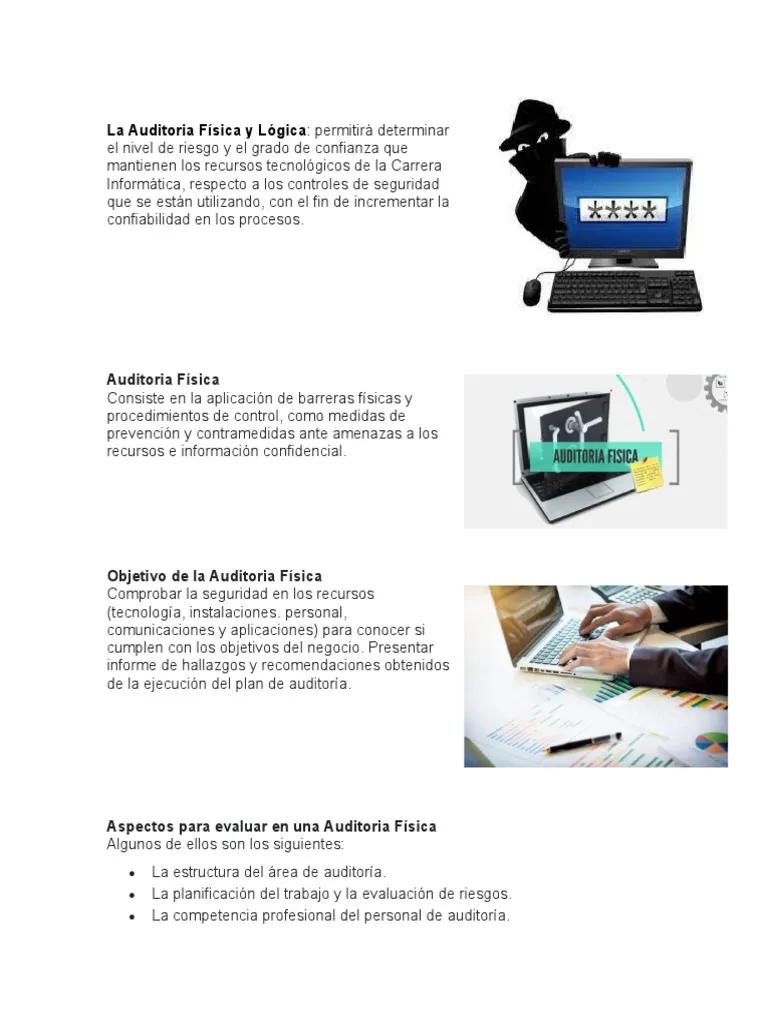 auditoria logica y fisica - Qué son los controles de seguridad física y lógica que requiere una empresa en el área de TI